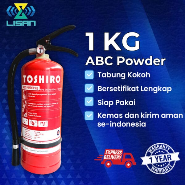 Tabung APAR 1kg ABC Powder TOSHIRO