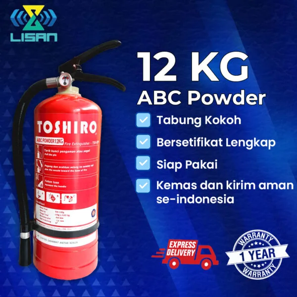 Tabung APAR 12kg ABC Powder TOSHIRO