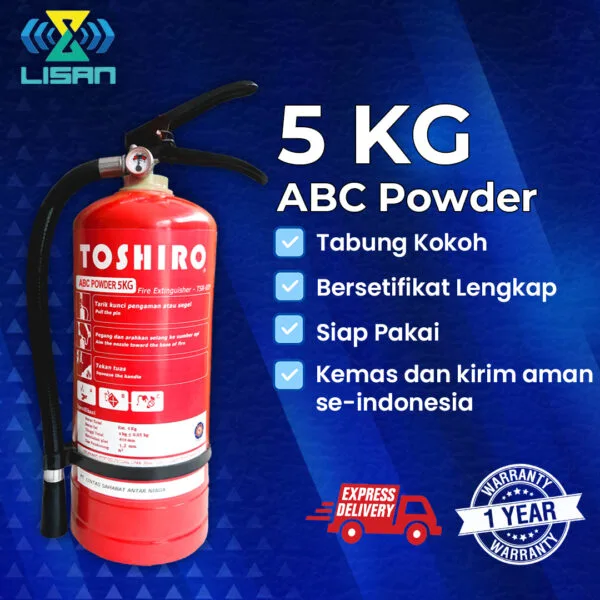 Tabung APAR 5kg ABC Powder TOSHIRO