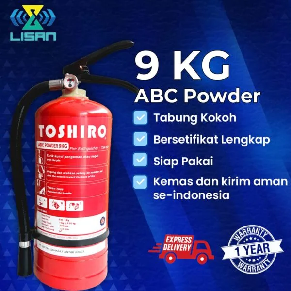 Tabung APAR 9kg ABC Powder TOSHIRO