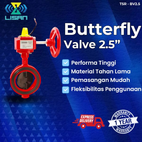 Toshiro Butterfly Valve 2.5 Inch