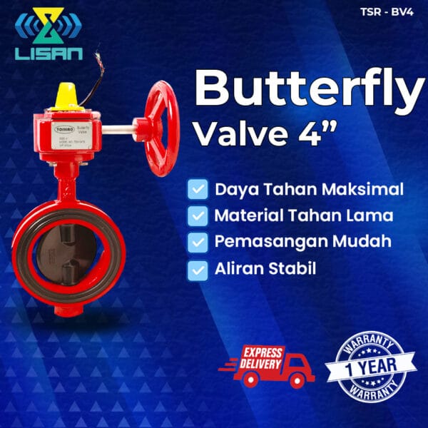 Toshiro Butterfly Valve 4Inch