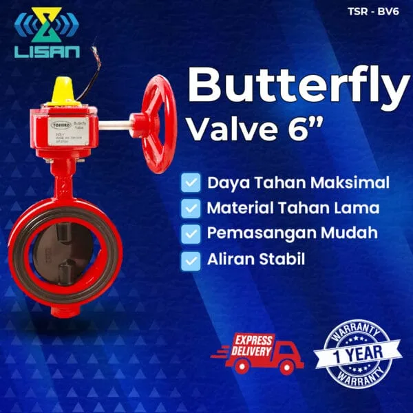 Toshiro Butterfly Valve 6Inch