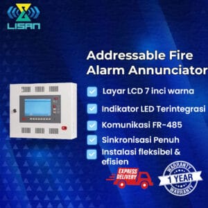 Addressable fire alarm annuciator