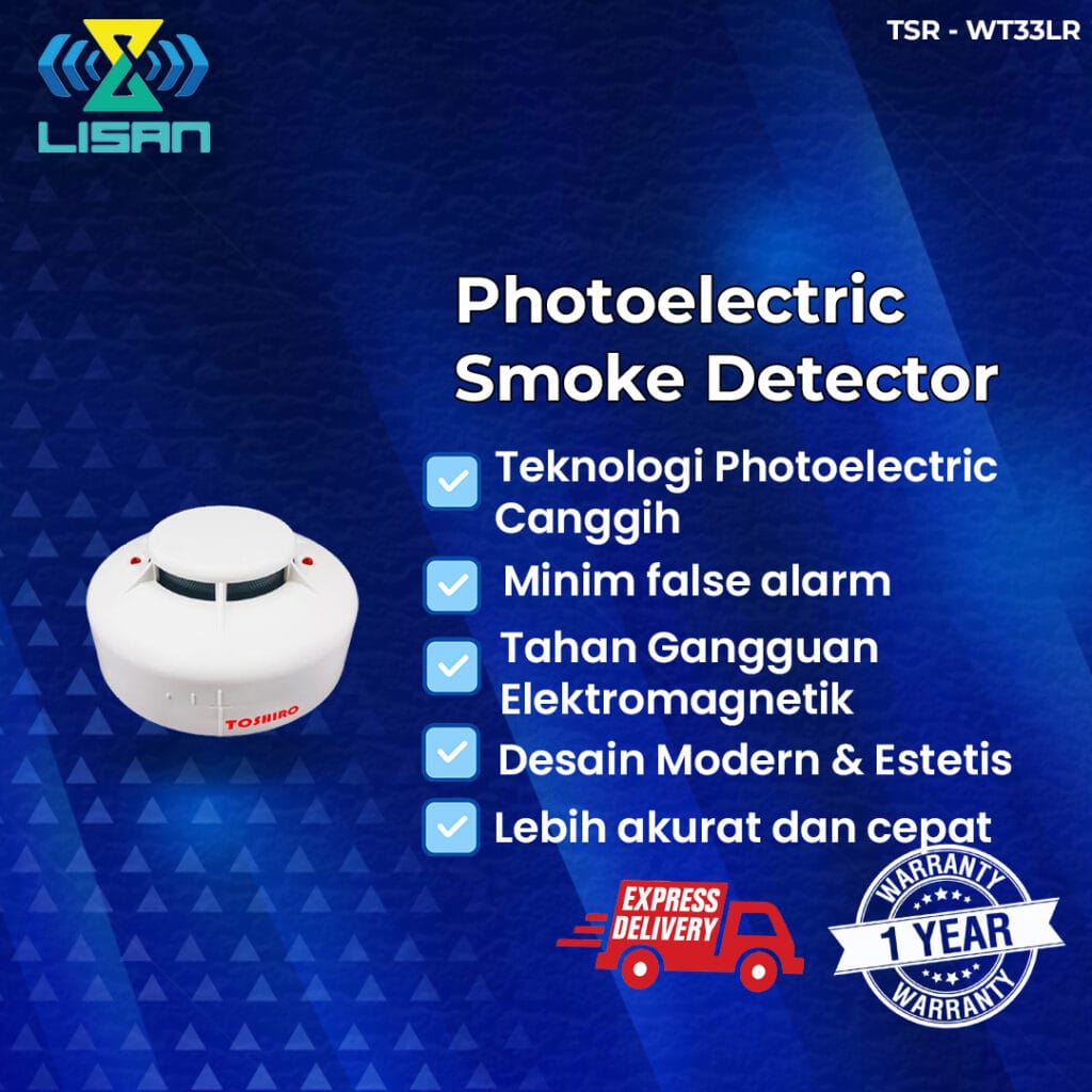Addressable Photoelectric Smoke Detector Toshiro 3 Wire