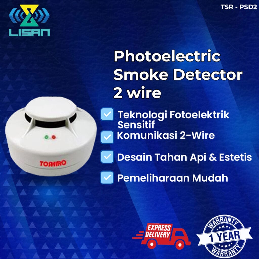 Addressable Photoelectric Smoke Detector Toshiro 2 Wire
