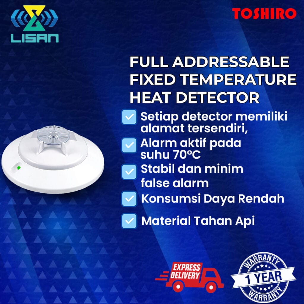 Toshiro Addressable Fixed Temperature Heat Detector