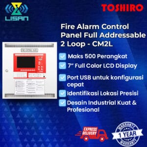 Addressable Fire Alarm Control Panel Toshiro 2 Loop - CM2L
